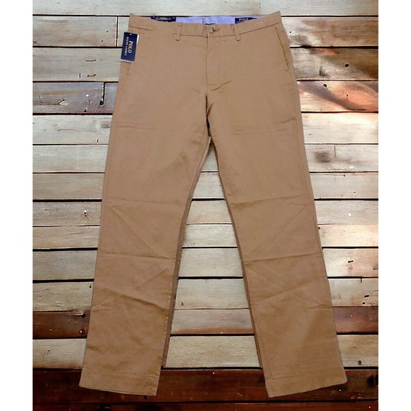 Polo Ralph Lauren Straight Fit RRL Desert Khaki Pants Mens 34x30 New Fast Ship - Picture 2 of 12